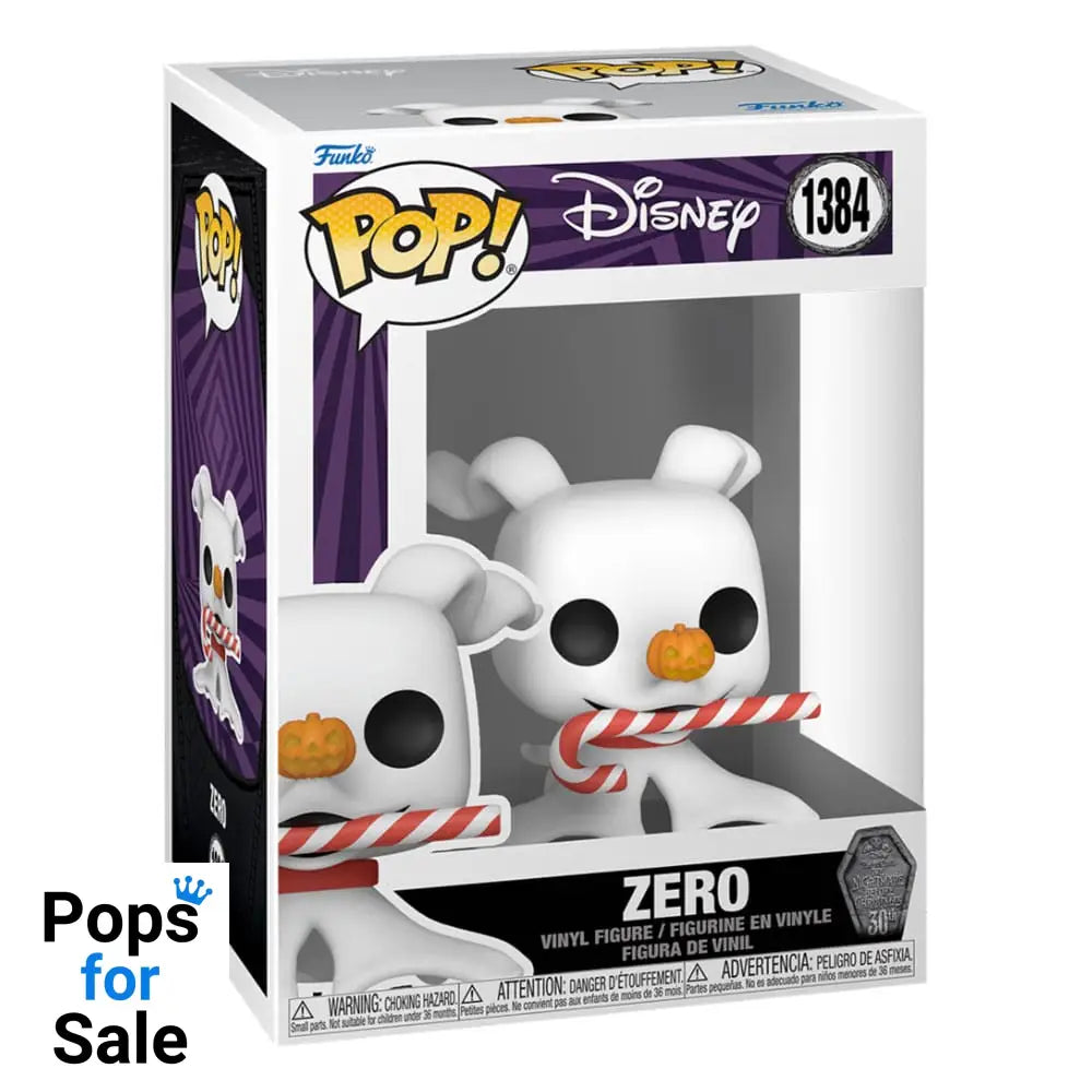 Nightmare before Christmas 30th POP! Disney Vinyl Figure Zero w/Candy Cane 9 cm