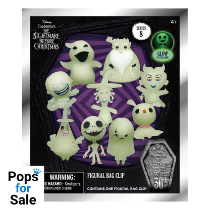 Nightmare Before Christmas 3D PVC Bag Clips  Glow in the Dark Series 8 Display (24)