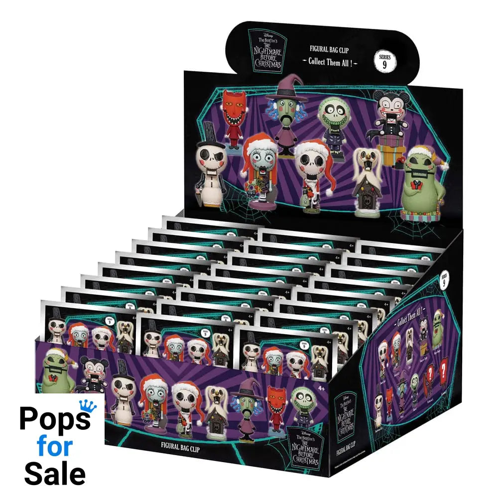 Nightmare Before Christmas 3D PVC Bag Clips  Glow in the Dark Series 9 Display (24)