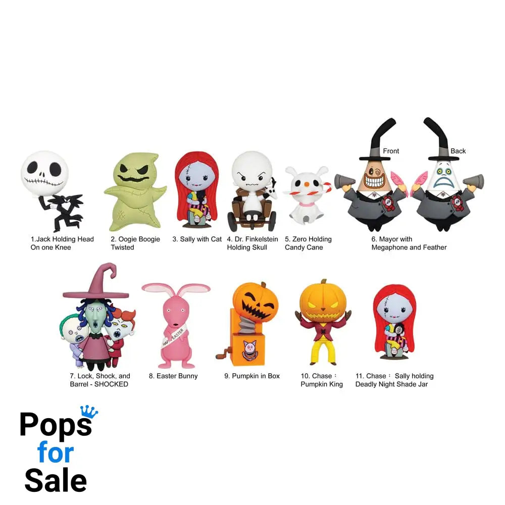 Nightmare before Christmas 3D PVC Bag Clips Series 5 Display (24)