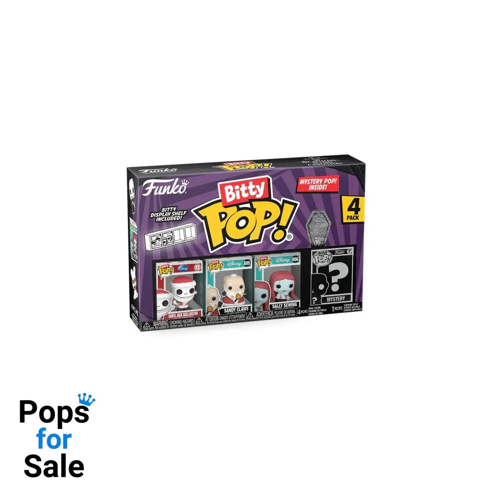 Nightmare Before Christmas Bitty POP! Vinyl Figure 4-Pack Santa Jack 2,5 cm