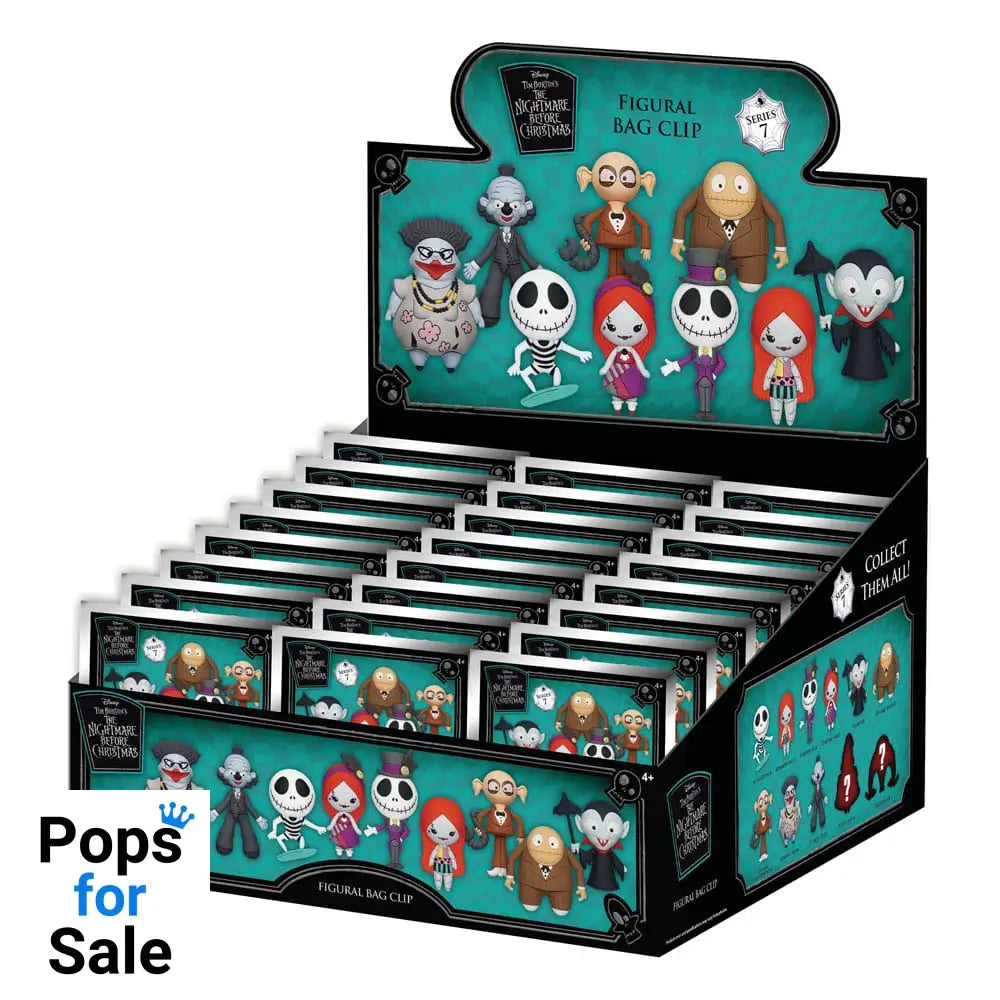 Nightmare before Christmas Charm 3D PVC Bag Clips Series 6 Display (24)