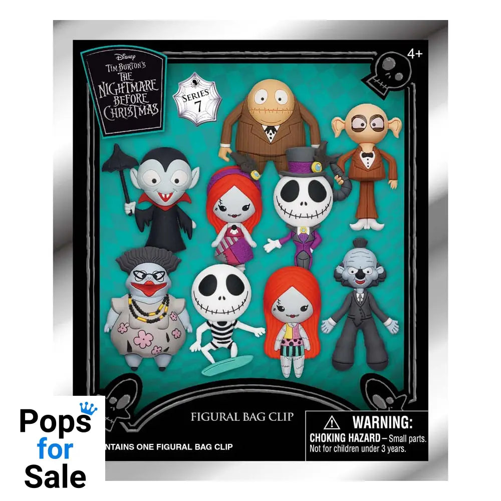 Nightmare before Christmas Charm 3D PVC Bag Clips Series 7 Display (24)
