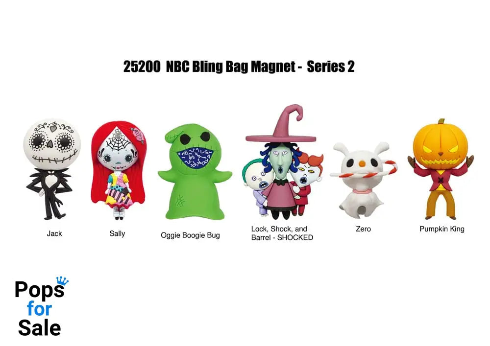 Nightmare before Christmas magnets blind pack Series 2 Display (12)