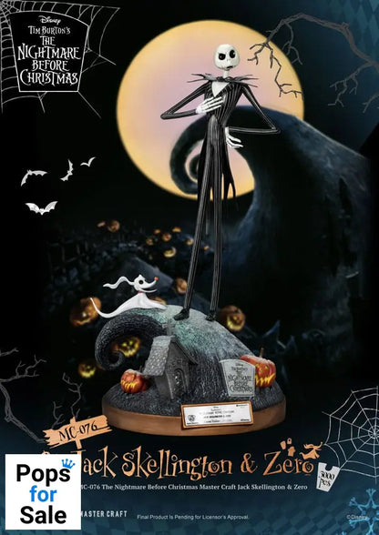 Nightmare before Christmas Master Craft Statue Jack Skellington & Zero 39 cm Statues