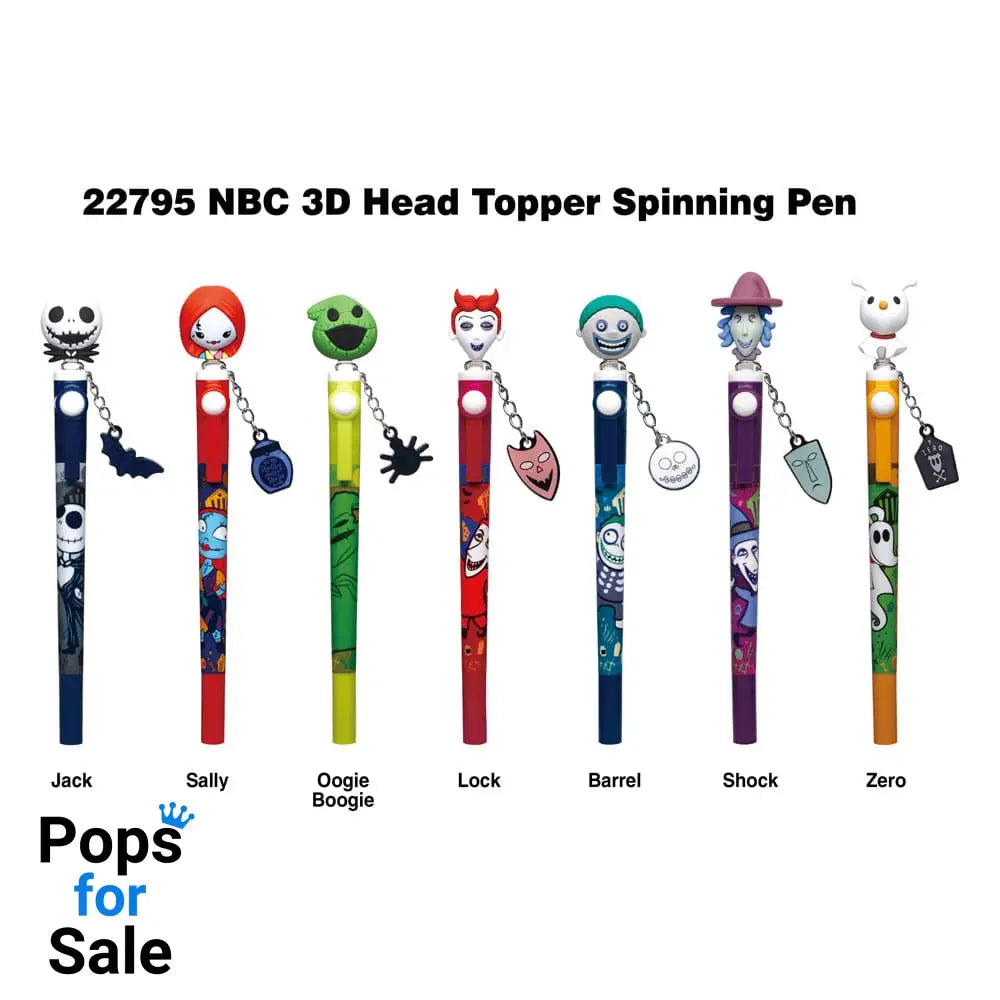 Nightmare before Christmas pen 3D Head Topper Spinning Pen