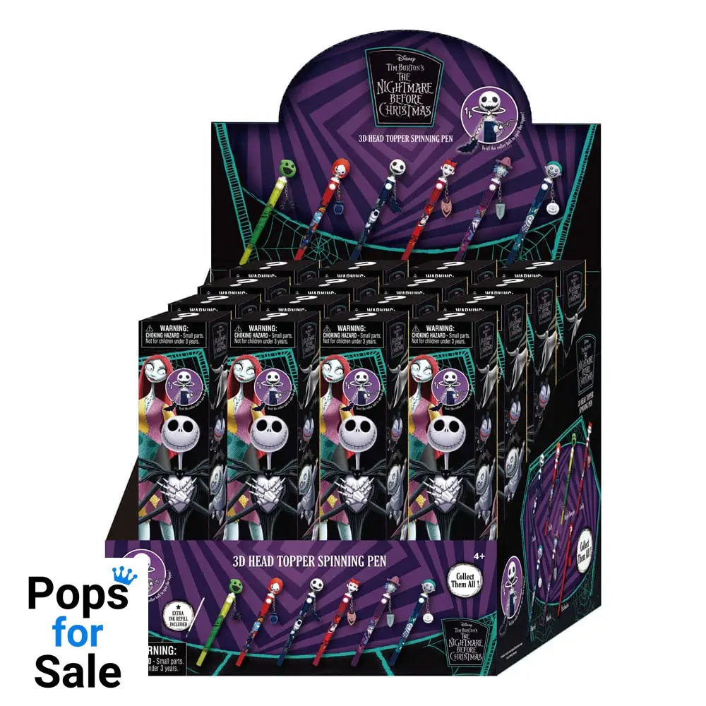 Nightmare before Christmas pen 3D Head Topper Spinning Pen Stationery