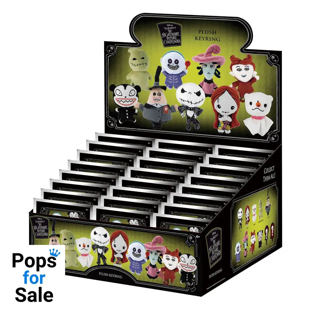 Nightmare before Christmas Plush Bag Clips Display (24)