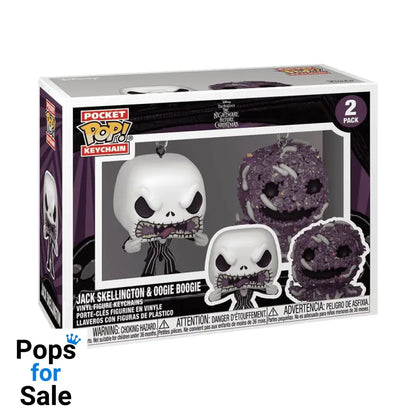 Nightmare Before Christmas POP! Vinyl Keychain 2-Pack Jack/Oogie 4 cm