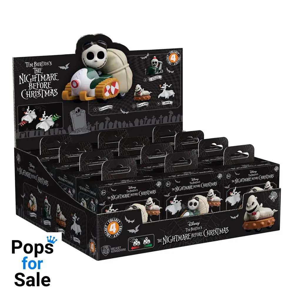 Nightmare Before Christmas Zoom Hero Pullback Vehicles with Figures (Blind Box Ver.) Assortment (12) Mini-figures