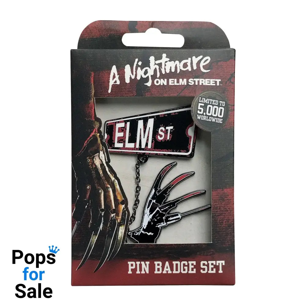 Nightmare on Elm St Pin Badge Set