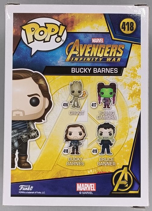 #418 Bucky Barnes - Marvel Avengers Infinity War Box Damaged Funko POP