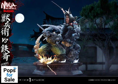 Ninja Scroll Ultimate Premium Masterline Series Statue 1/4 Jubei Versus Tessai 101 cm