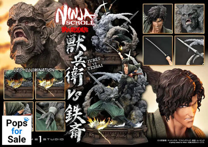 Ninja Scroll Ultimate Premium Masterline Series Statue 1/4 Jubei Versus Tessai 101 cm Statues