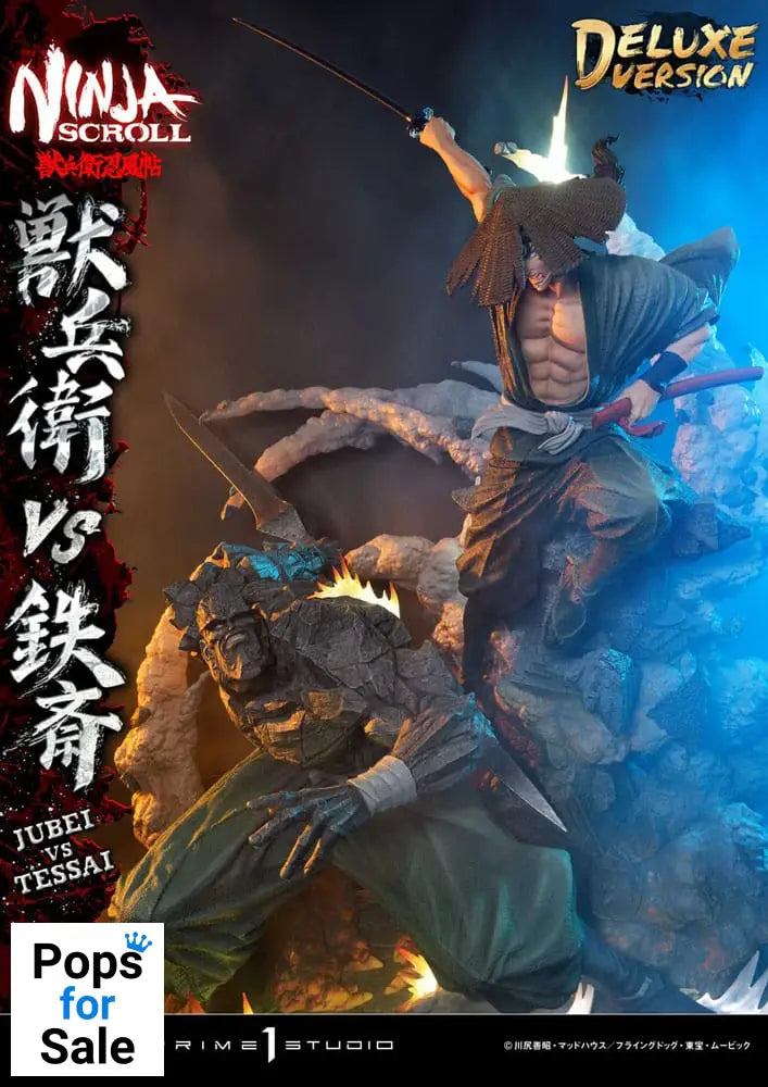 Ninja Scroll Ultimate Premium Masterline Series Statue 1/4 Jubei Versus Tessai Deluxe Version 101 cm
