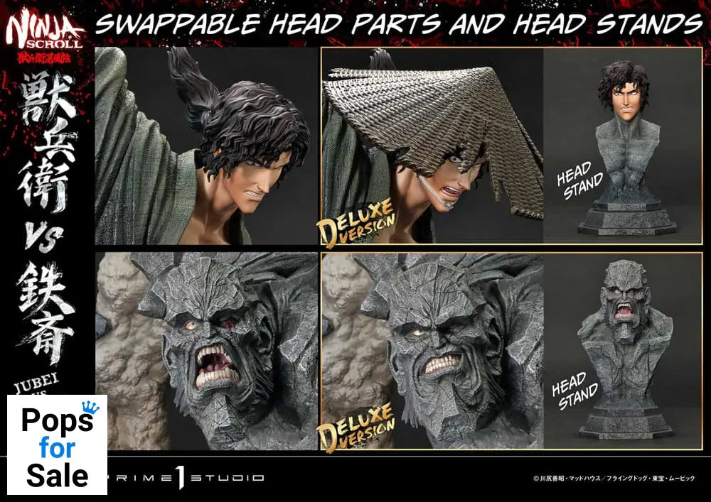 Ninja Scroll Ultimate Premium Masterline Series Statue 1/4 Jubei Versus Tessai Deluxe Version 101 cm Statues