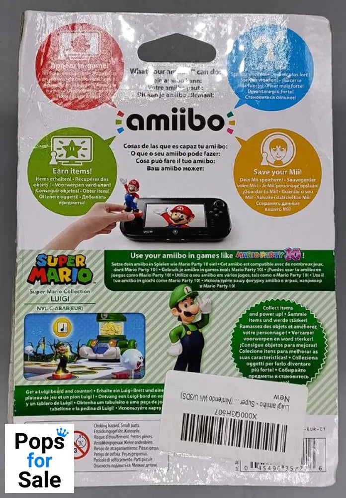 Nintendo amiibo Figure Luigi amiibo - Super Mario Collection for Nintendo Wii-U - [No Box]