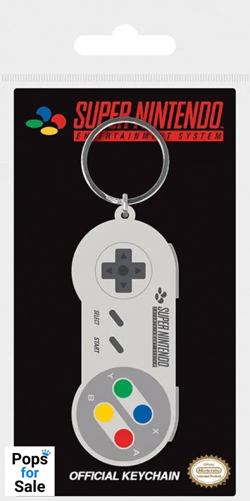 Nintendo Rubber Keychain SNES Controller 6 cm