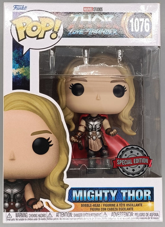 1076 Mighty Thor w/o Helmet Metallic Marvel Thor 4 Love and Thunder Funko POP - Box Damaged