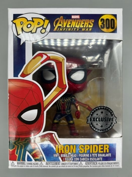 #300 Iron Spider (w/ Legs) Marvel Avengers: Infinity Box Damaged Funko POP