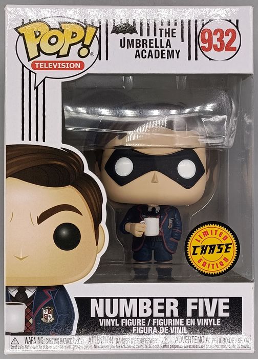 932 Number Five (Masked) - Chase - Umbrella Academy Funko POP - Box Damaged