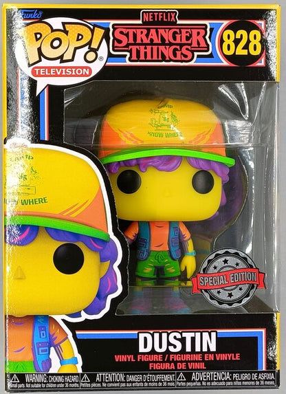 #828 Dustin (w/ Vest) Blacklight - Stranger Things Funko POP