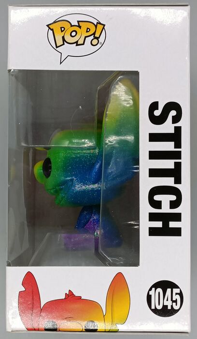 #1045 Stitch (Seated Smiling Pride) Diamond Disney Damaged Box Funko POP