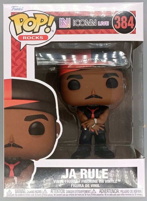 384 Ja Rule - Iconn Live - Rocks Funko POP - Brand New