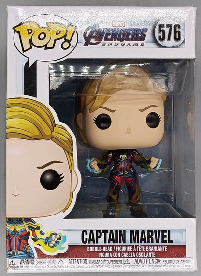 576 Captain Marvel (Short Hair) Marvel Avengers Endgame Funko POP - Box Damaged