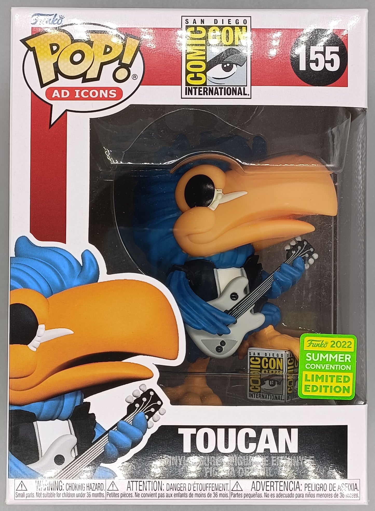 #155 Toucan (Rocker) SDCC - Ad Icons - Con 2022 Funko POP