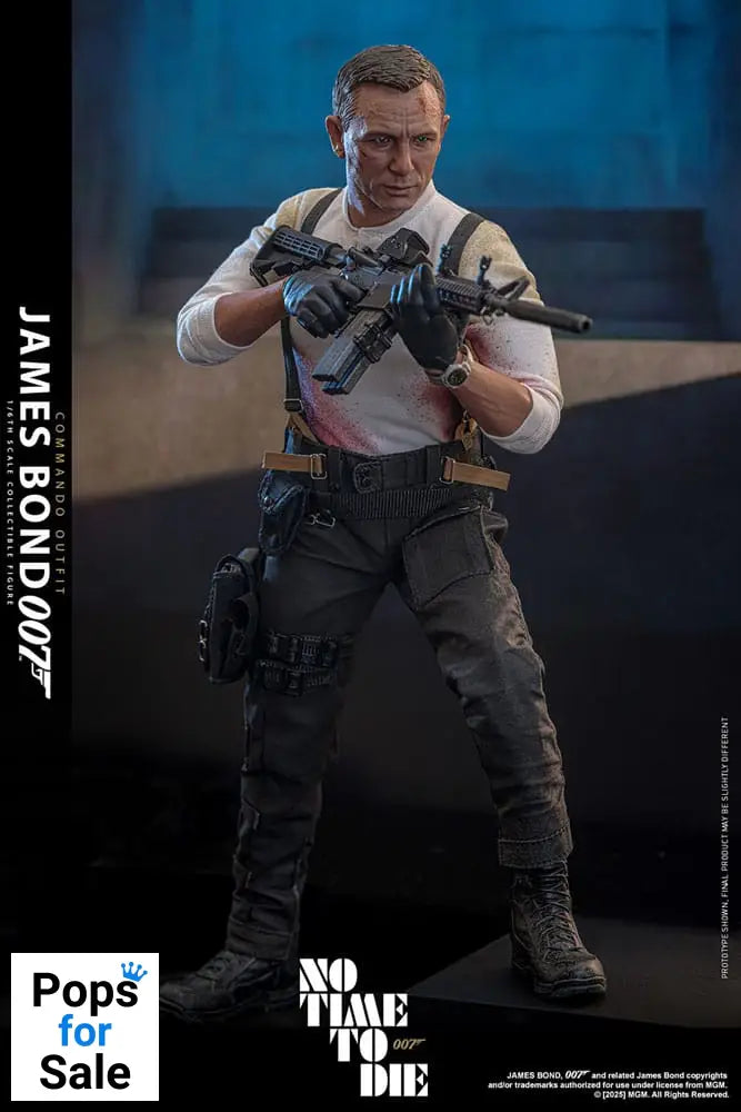 No Time To Die Movie Masterpiece Action Figure 1/6 James Bond (Commando Outfit) Hot Toys Exclusive 30 cm