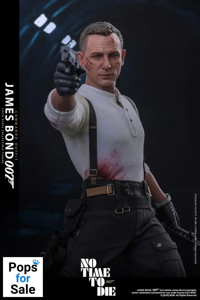 No Time To Die Movie Masterpiece Action Figure 1/6 James Bond (Commando Outfit) Hot Toys Exclusive 30 cm