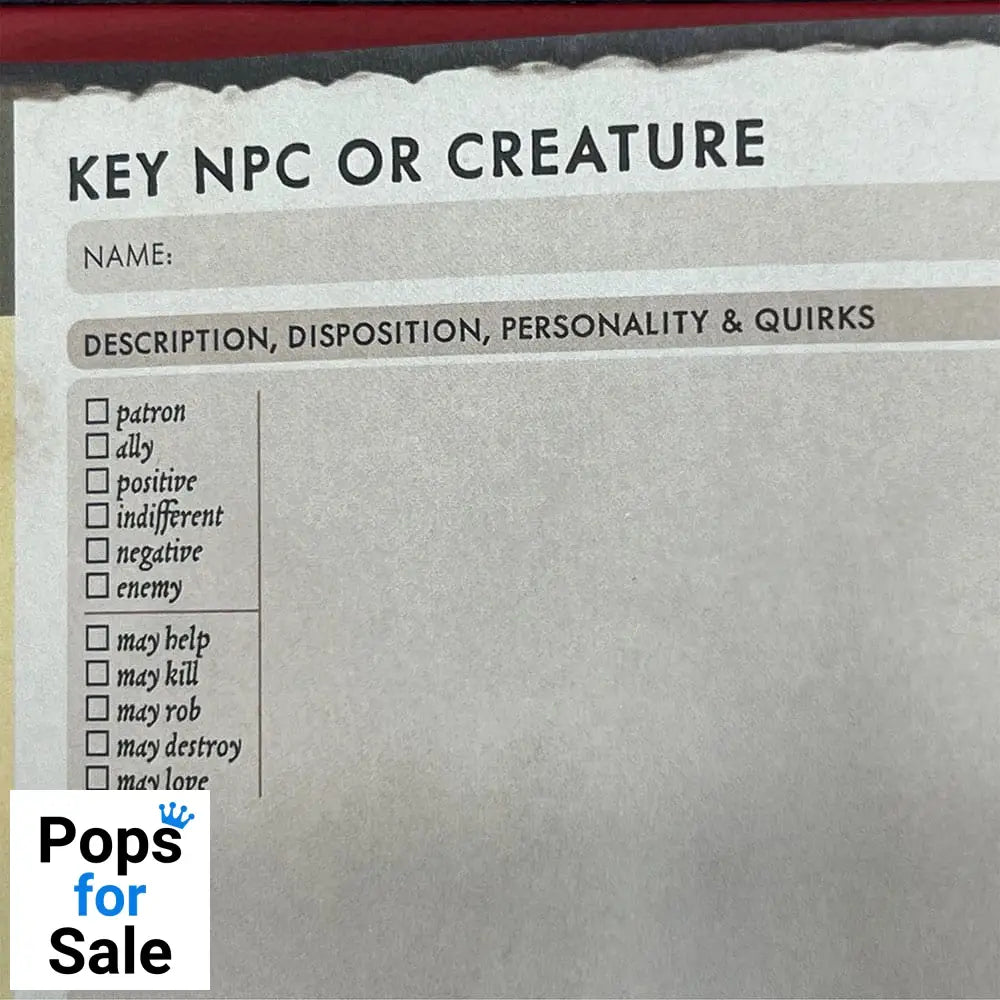 Notebook A5 Gamemaster's Journal Orange Portal