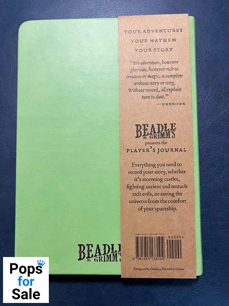 Notebook A5 Player's Journal Sage Green Shield