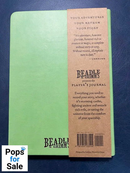 Notebook A5 Player's Journal Sage Green Shield