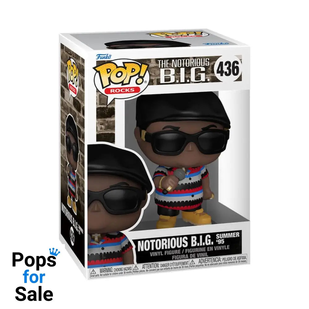 Notorious B.I.G POP! Rocks Vinyl Figure Biggie - Beat The Summer Jam 9 cm
