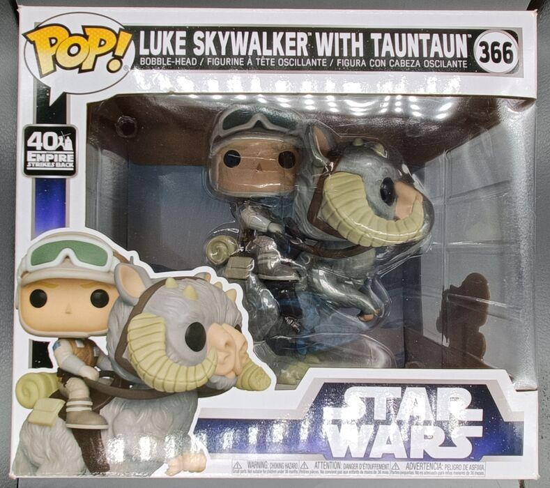 #366 Luke Skywalker with Tauntaun Deluxe Star Wars Box Damaged Funko POP