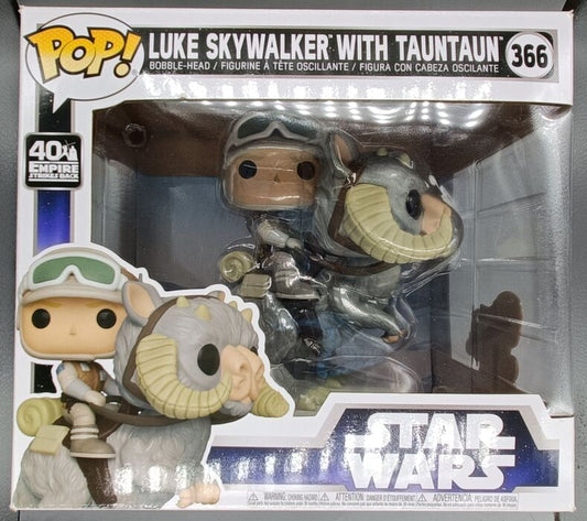 #366 Luke Skywalker with Tauntaun Deluxe Star Wars Box Damaged Funko POP