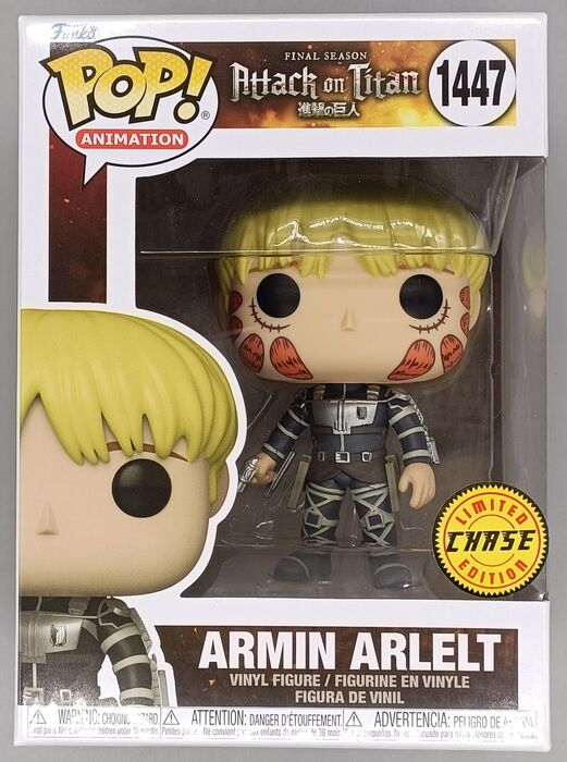 1447 Armin Arlelt - Chase Edition - Attack on Titan Funko POP - Box Damaged