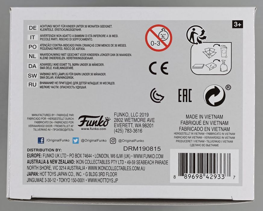 #609 All For One - My Hero Academia John Swasey Signed COA Funko POP