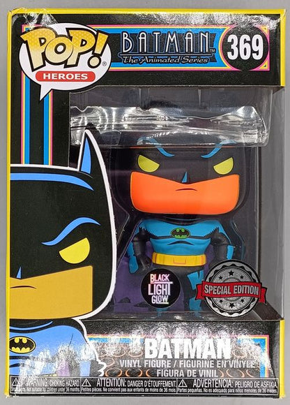 #369 Batman (Blacklight) - DC Batman Animated Series Box Damaged Funko POP