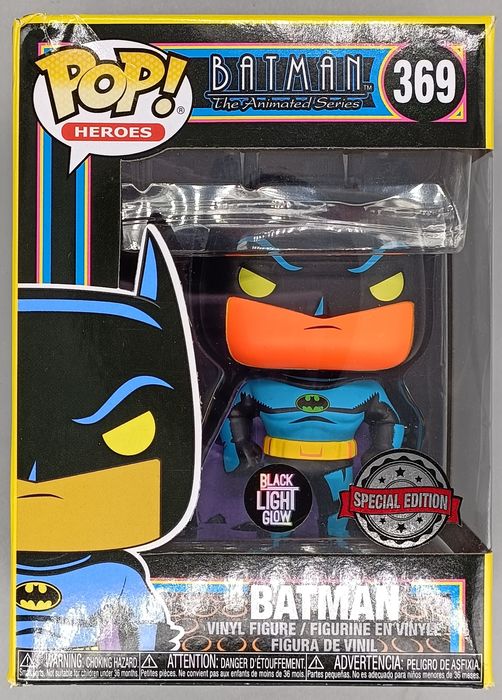 #369 Batman (Blacklight) - DC Batman Animated Series Box Damaged Funko POP