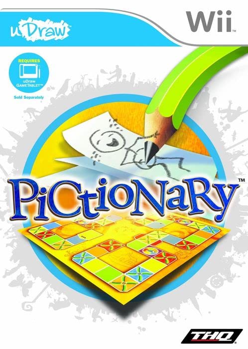 Pictionary (needs uDraw) for Nintendo Wii/Wii-U [Disc Only - No Box or Instructions]
