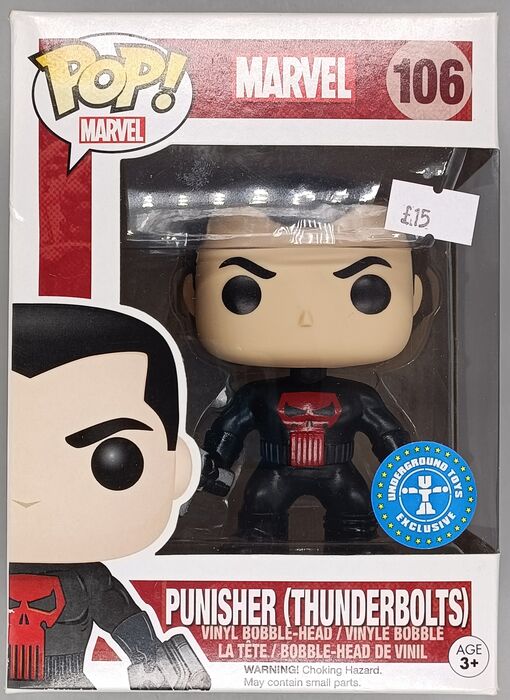 #106 Punisher (Thunderbolts) Marvel - Exclusive Box Damaged Funko POP