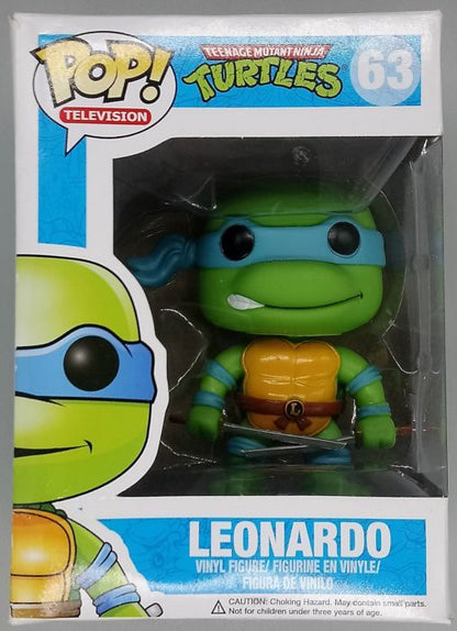 #63 Leonardo - Teenage Mutant Ninja Turtles - Box Damaged Funko POP
