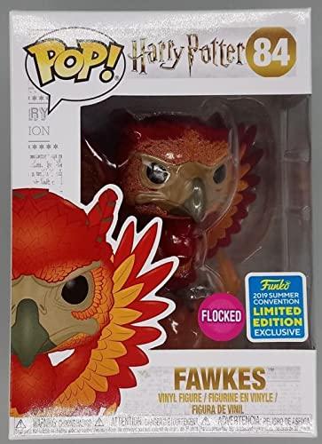 84 Fawkes - Flocked - Harry Potter - 2019 Con Funko POP