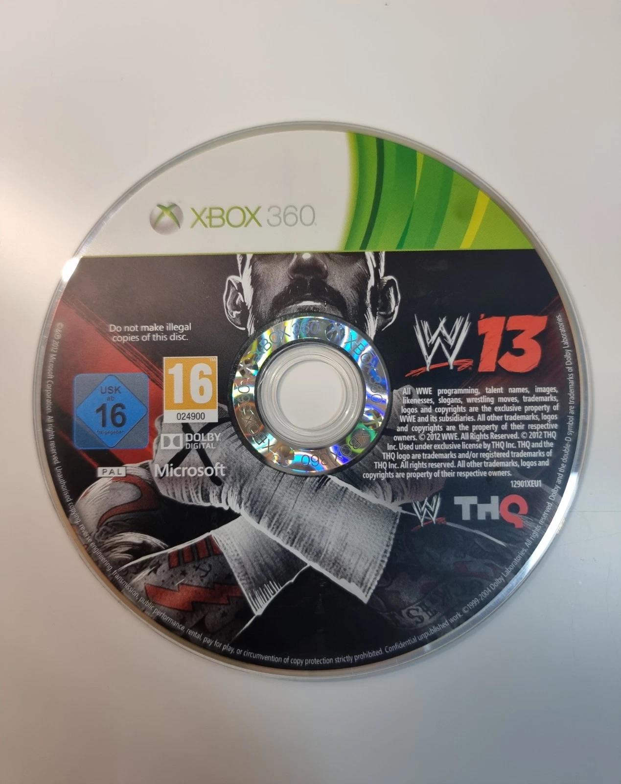 WWE 13 for Microsoft Xbox 360 - [Just Disc]