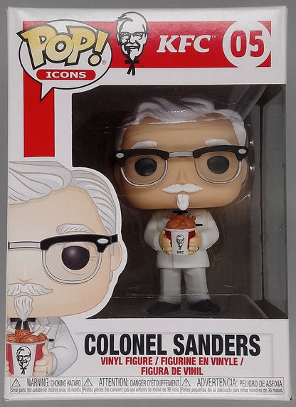 05 Colonel Sanders - Icons - KFC - Funko POP - Box Damaged