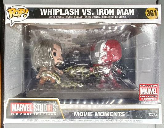#361 Whiplash vs. Iron Man - Movie Moment - Marvel Box Damaged Funko POP