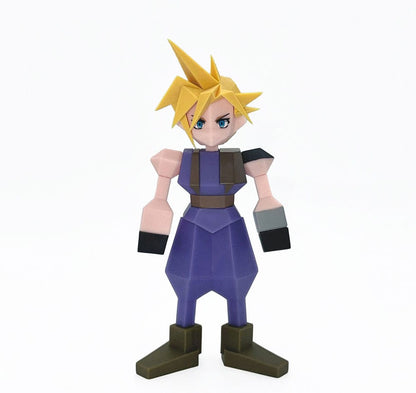 Final Fantasy VII Polygon Vinyl Figure Cloud Strife 15 cm NEW